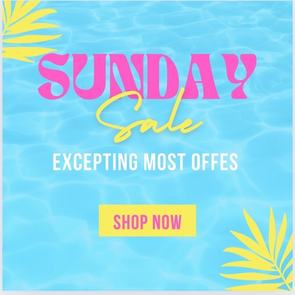 Sunday Sale/closet clear out
